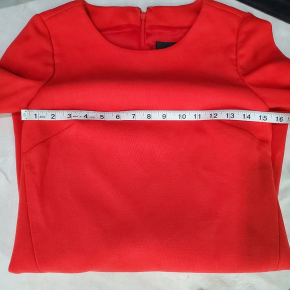J. Crew Shift Dress Red with Zipper Accents Size 00P Holiday Classic Preppy - Picture 11 of 11